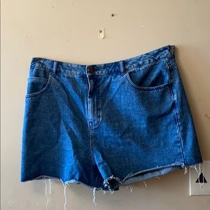 Denim High Waisted Shorts